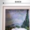 Cypress Fields Oil Painting Cat Scratch Board Luxury Cat Tree Toy 16.92"x12.60"x20.86"